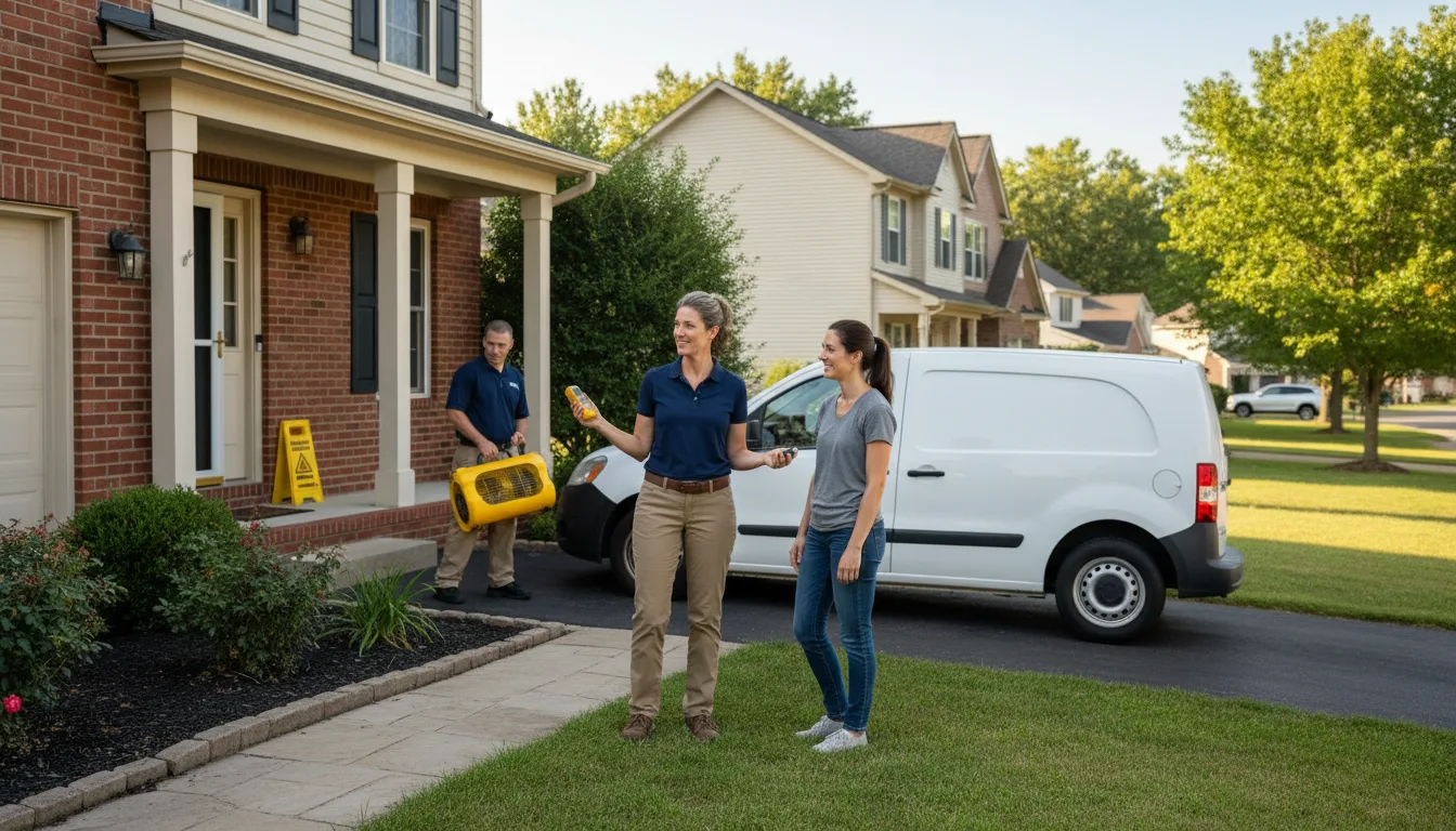 Residential water damage restoration in Bernville, PA